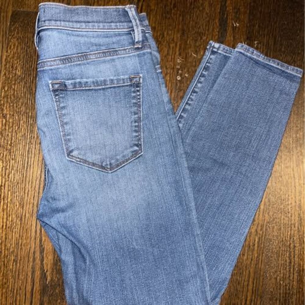 Size 6/28 Ann Taylor Modern Rise Skinny Ankle Jeans Womens medium wash